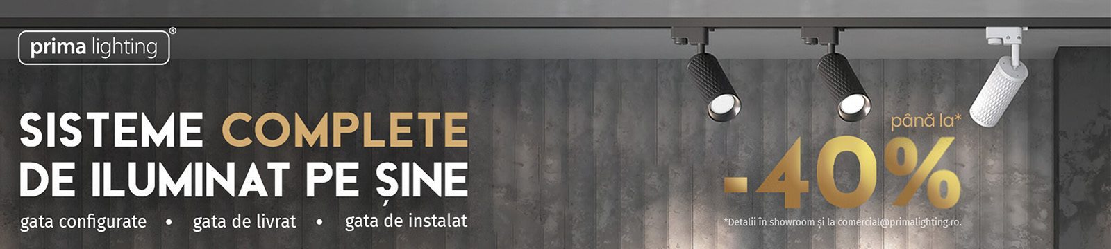 Sisteme iluminat pe șine