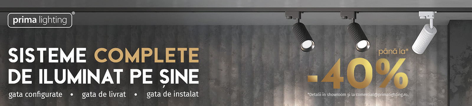 Sisteme iluminat pe șine