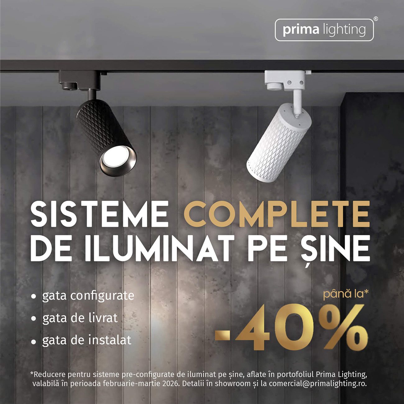 Sisteme iluminat pe șine