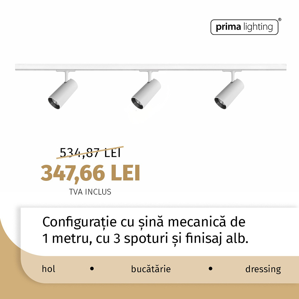 Sisteme iluminat pe șine