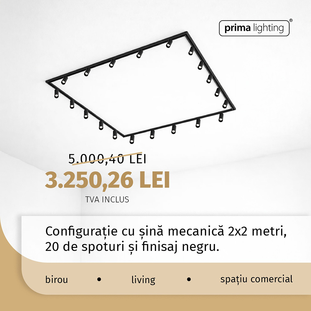 Sisteme iluminat pe șine