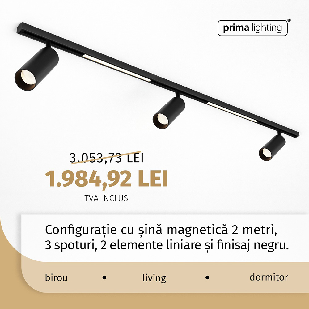 Sisteme iluminat pe șine