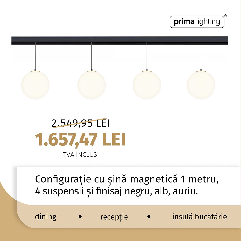 Sisteme iluminat pe șine