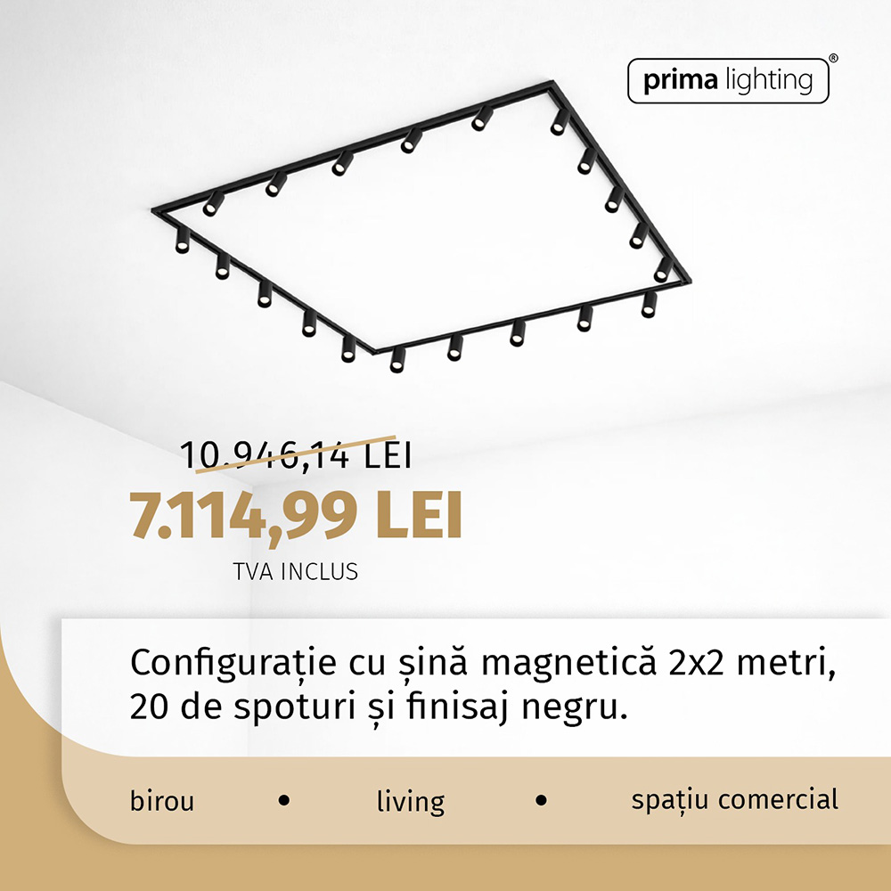 Sisteme iluminat pe șine