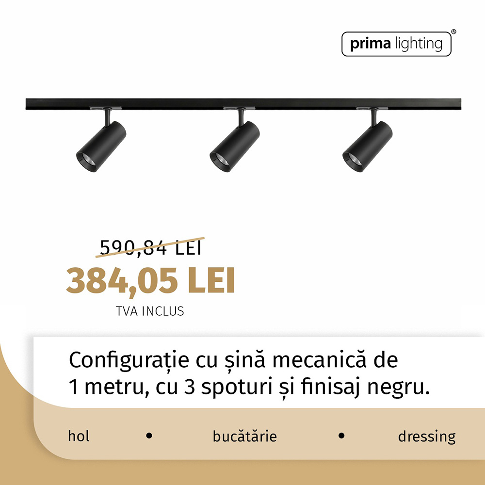 Sisteme iluminat pe șine