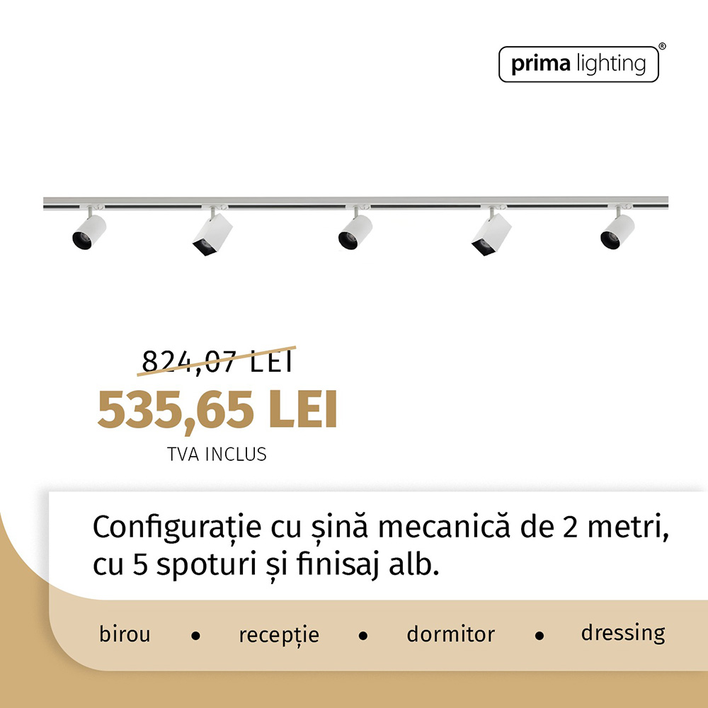 Sisteme iluminat pe șine