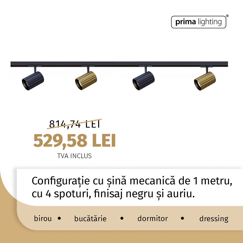 Sisteme iluminat pe șine