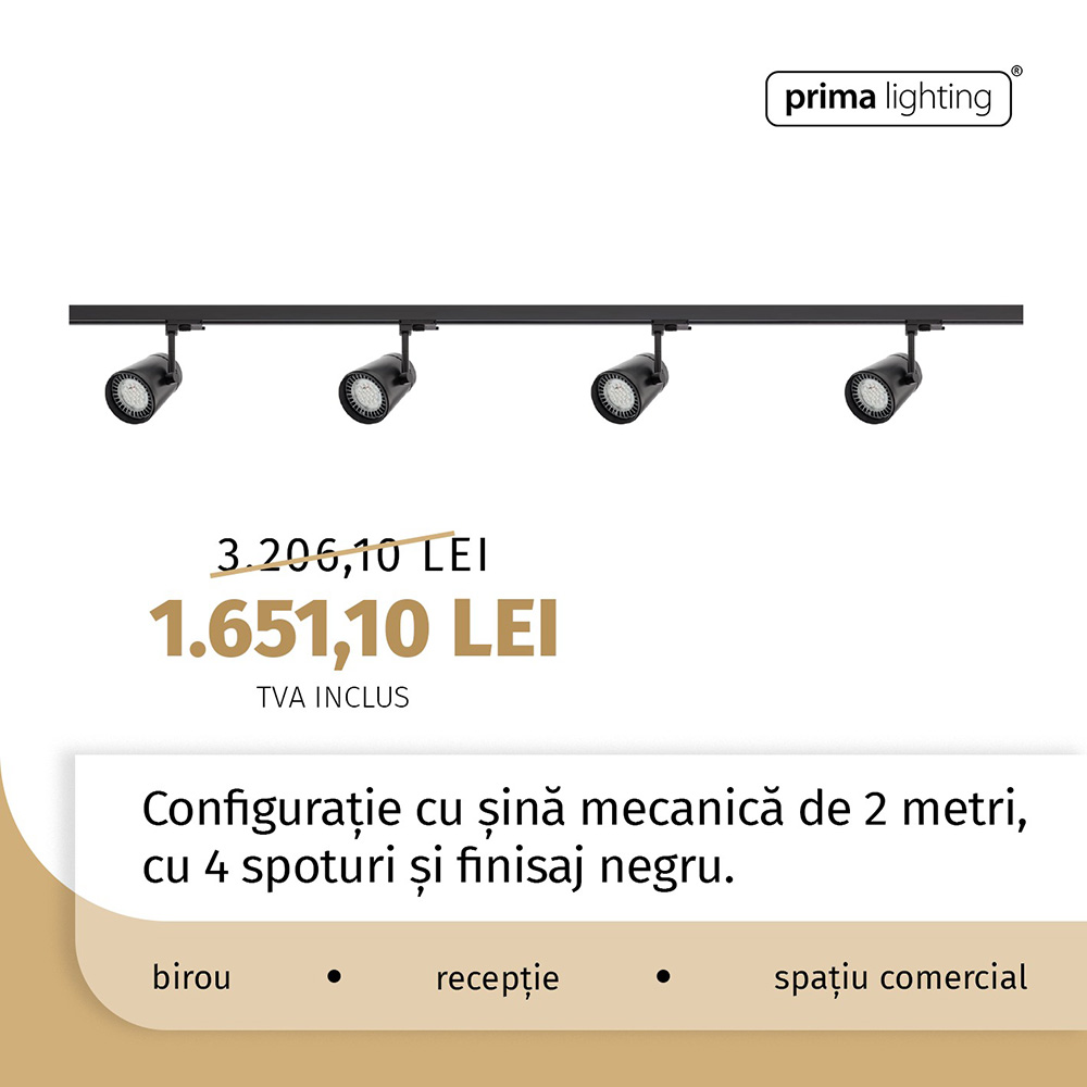 Sisteme iluminat pe șine