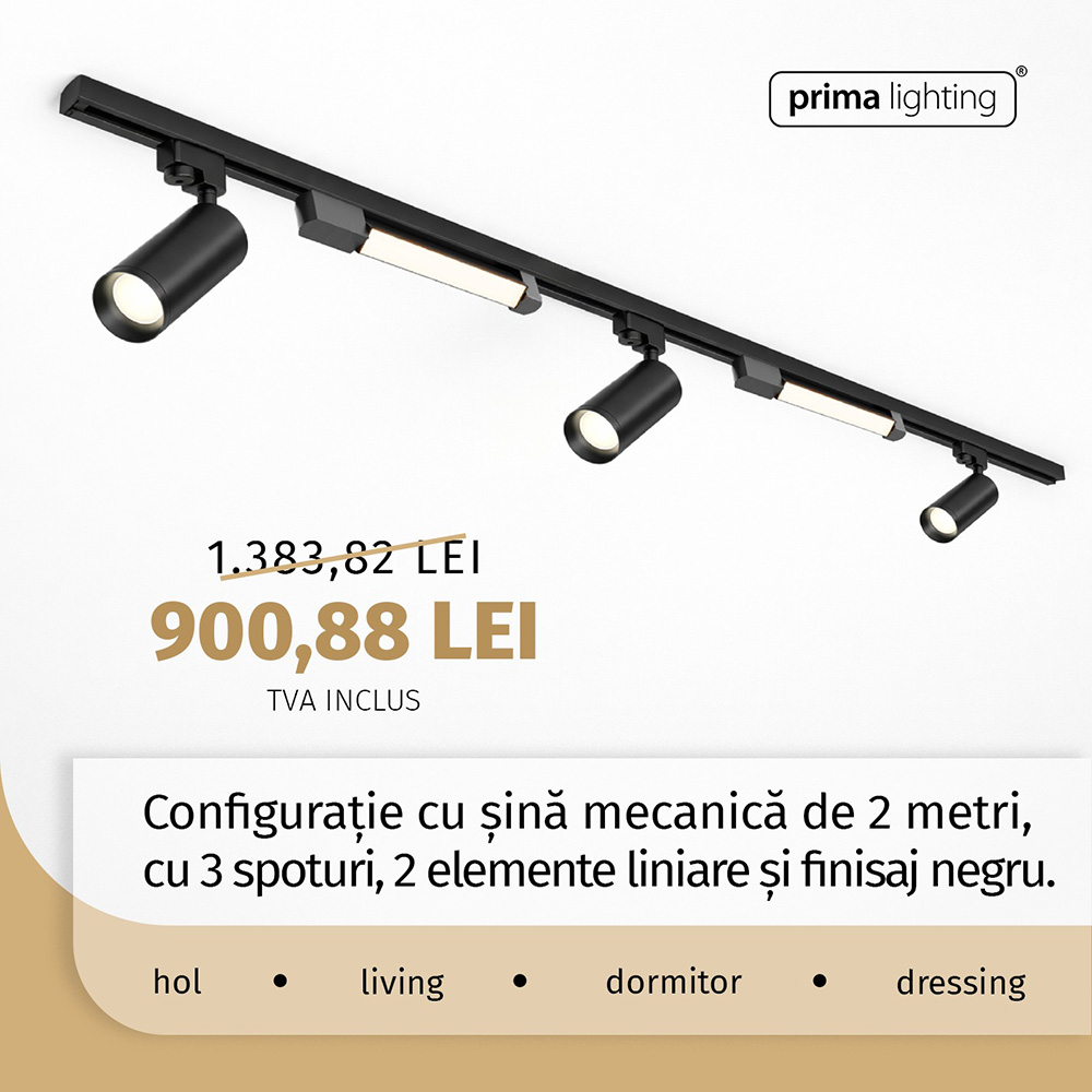 Sisteme iluminat pe șine